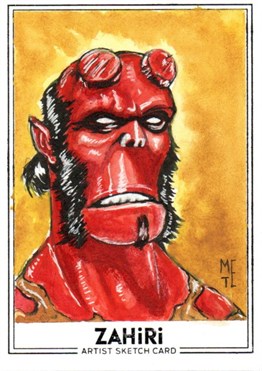 Hellboy : Zahiri Sketch Card art by Metehan Erbil 